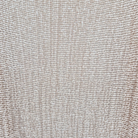 Do Everything In Love Beige Knit Fringe Vest One Size Duster Cardigan Boho Indie - Picture 8 of 10